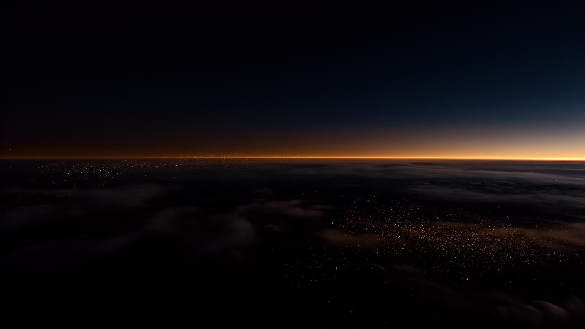 Horizon at twilight